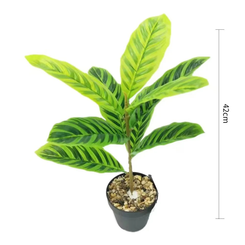 plante artificielle verte en pot pour décoration intérieure moderne - vue 12 sur 12
