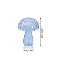 bougeoir champignon en verre pour décoration de table et vase