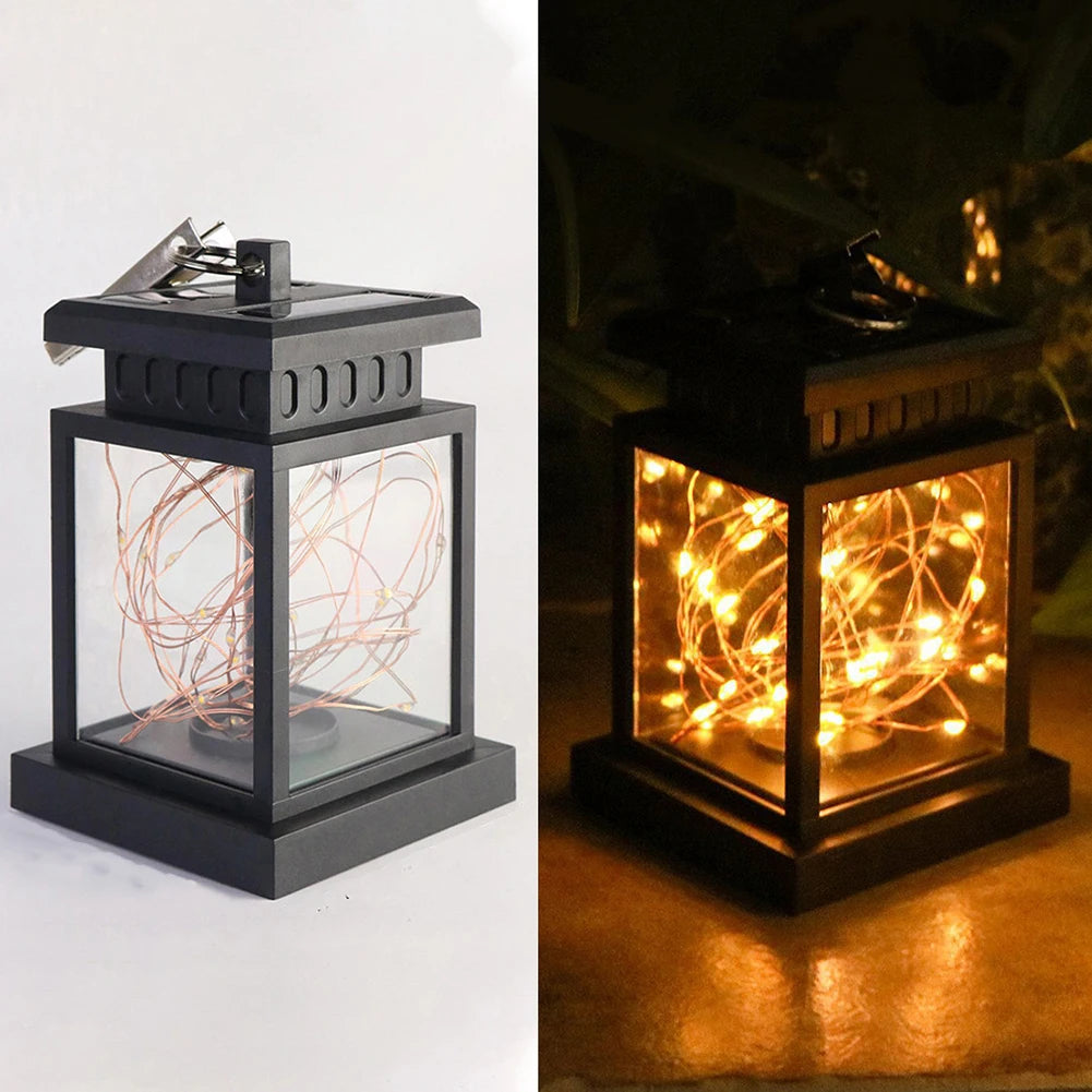 lanternes solaires leds rechargeables étanches pour extérieur - vue 6 sur 6