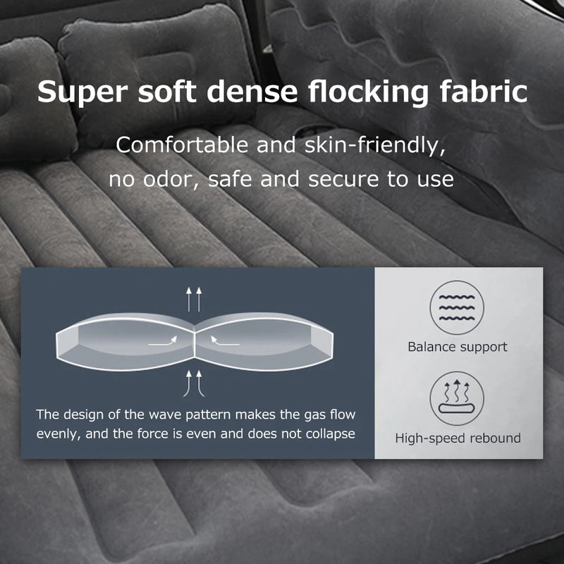 matelas gonflable multifonction pour voyage en voiture et SUV