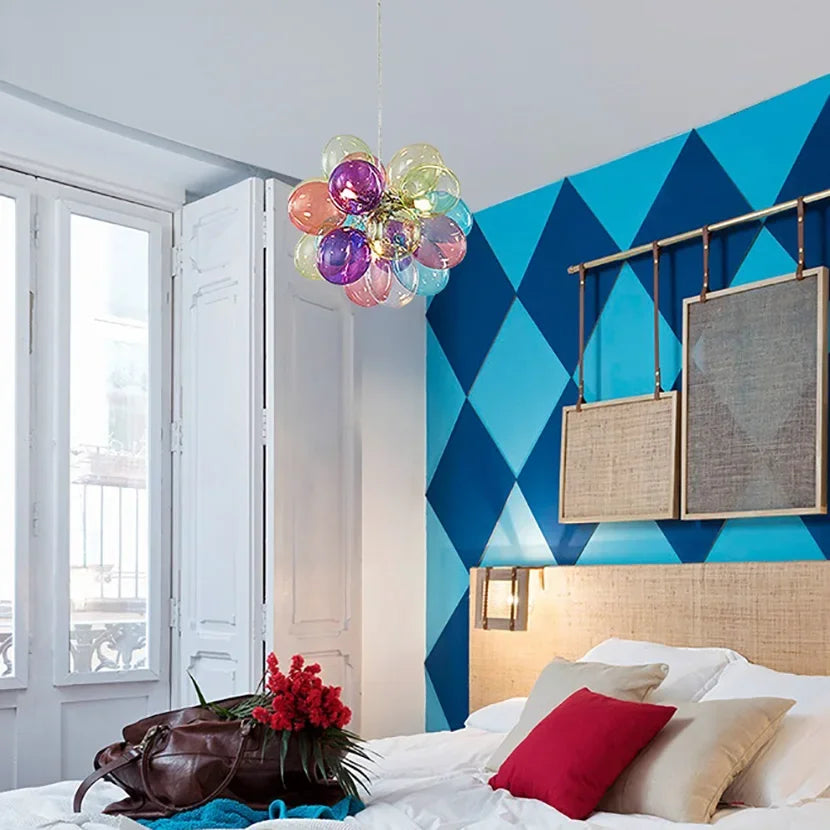 suspension moderne en verre créatif pour décoration intérieure - vue 5 sur 16