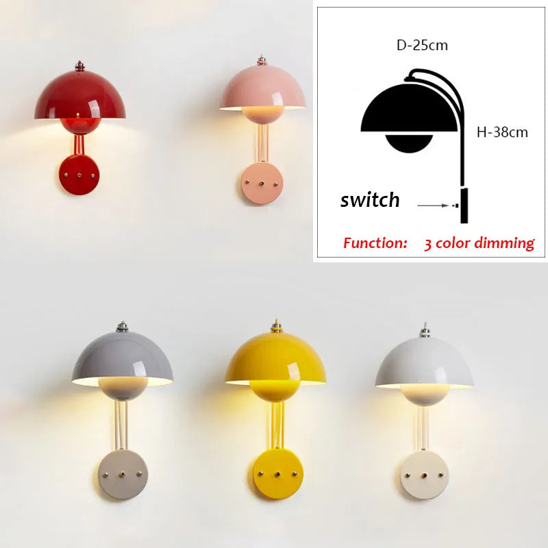 Applique murale colorée arrondie à LED - vue 7 sur 14