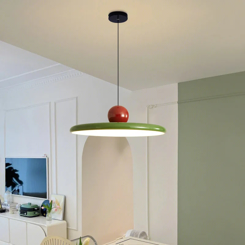 lustre nordique led élégant avec abat-jour pour décoration maison - vue 4 sur 8