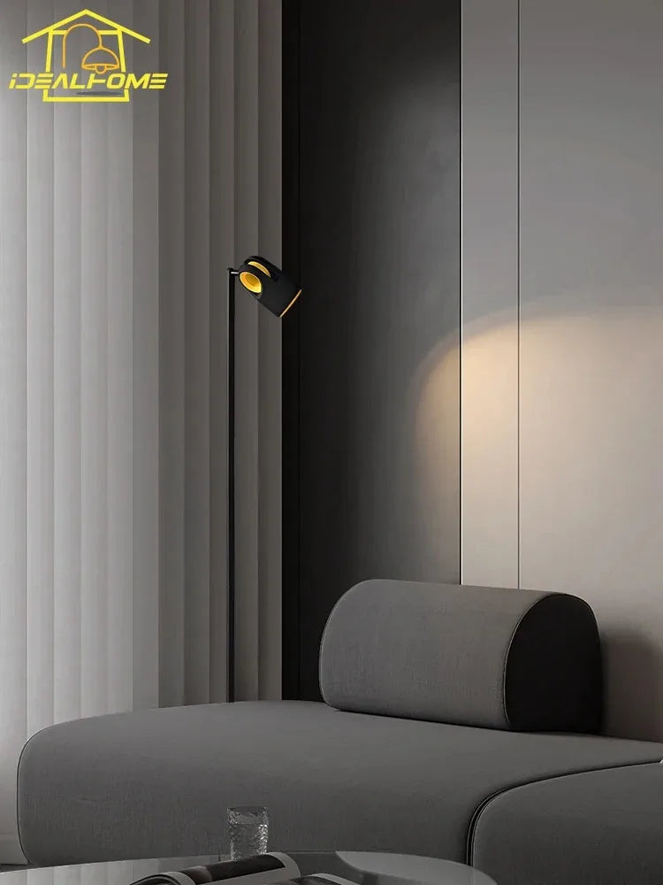 lampadaire moderne minimaliste italien lampe ambiance réglable pour intérieur - vue 5 sur 7
