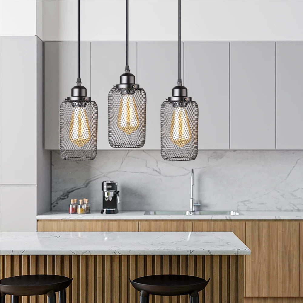 suspension vintage minimaliste en cage pour bars et lofts