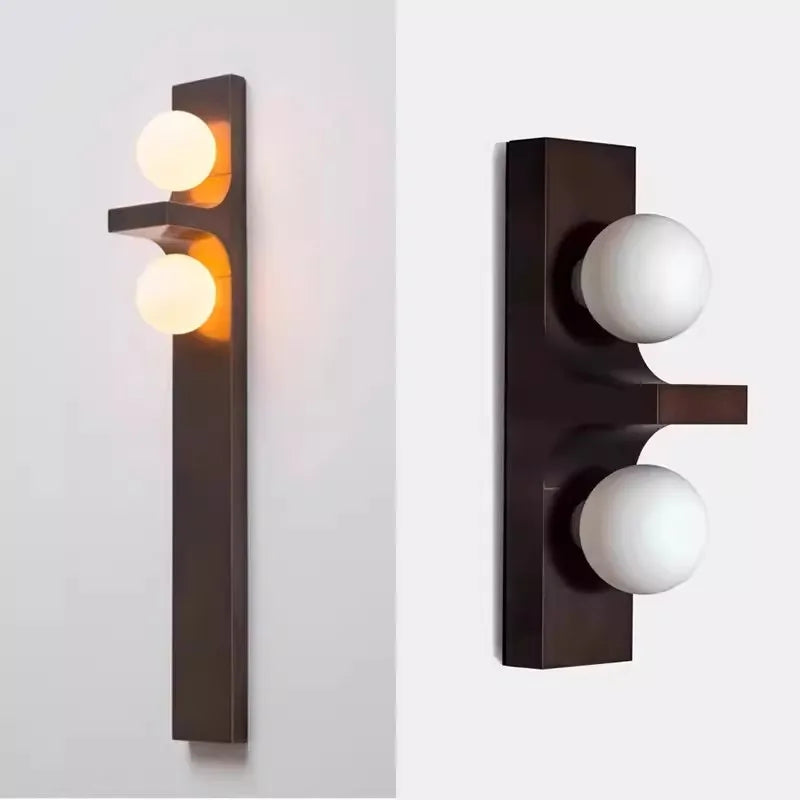 applique murale moderne boule de verre luminaire créatif pour hôtel