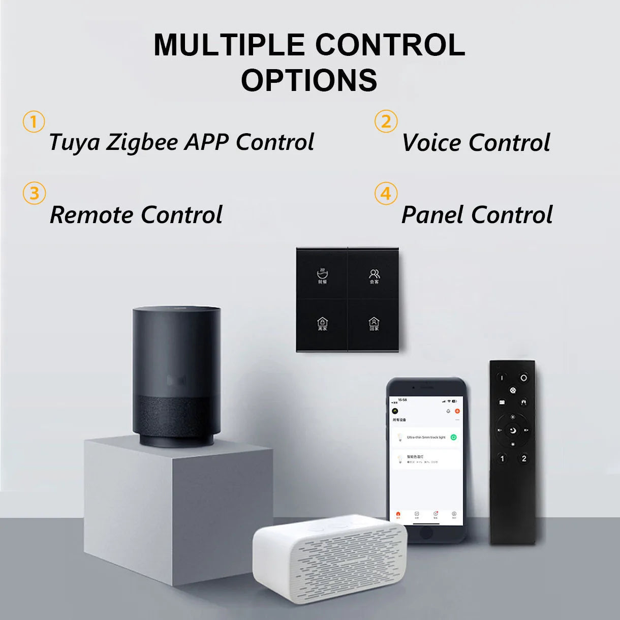spot lumineux intelligent magnétique tuya zigbee à intensité variable - vue 3 sur 28