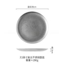Assiette plate acier inoxydable style industriel vintage camping