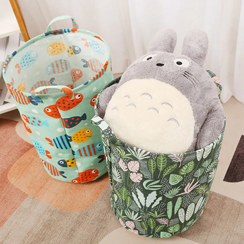 panier à linge pliable en lin étanche grande capacité de rangement - vue 3 sur 21
