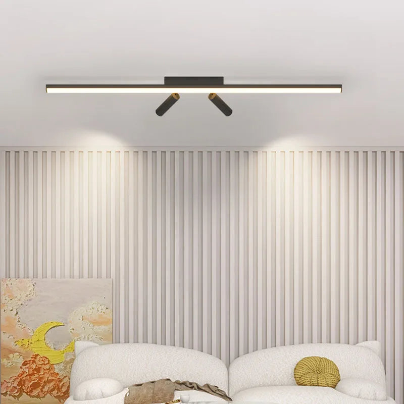 Plafond moderne à LEDs lampe pour salon salle à manger chambre placards cuisine allée bande piste projecteur fond luminaire - vue 3 sur 10