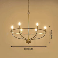 lustre rétro en fer à plusieurs têtes style industriel et loft