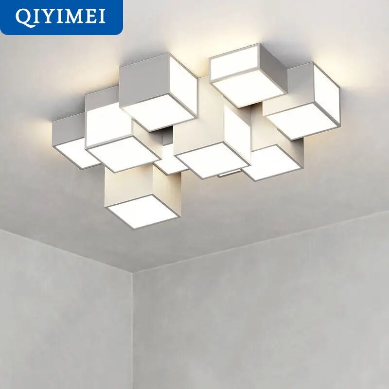 Lustre LED minimaliste intérieur éclairage cuisine - vue 6 sur 14