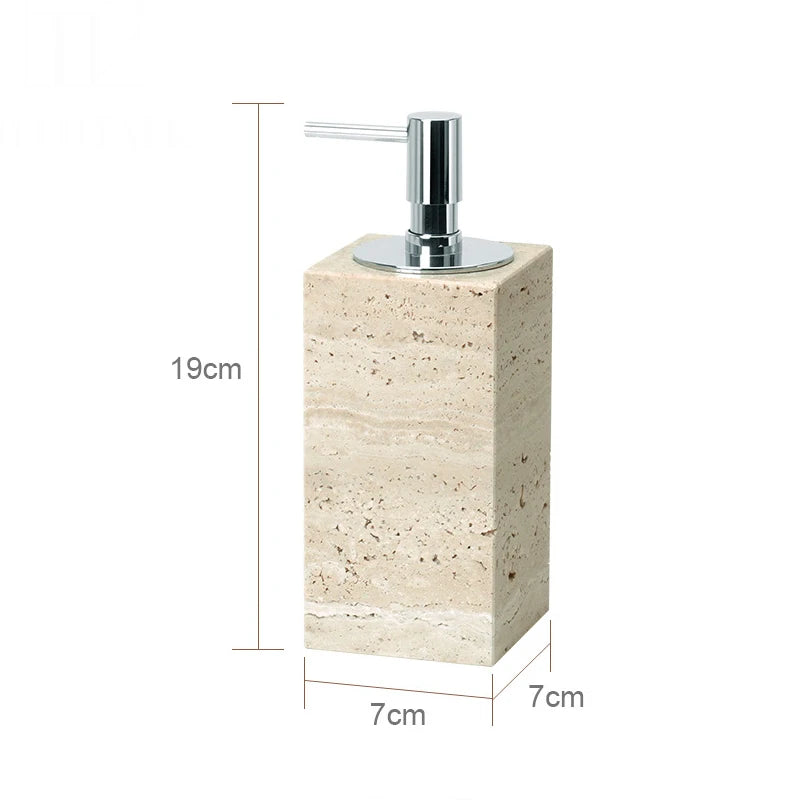 ensemble d'accessoires en marbre naturel pour salle de bain - vue 27 sur 30