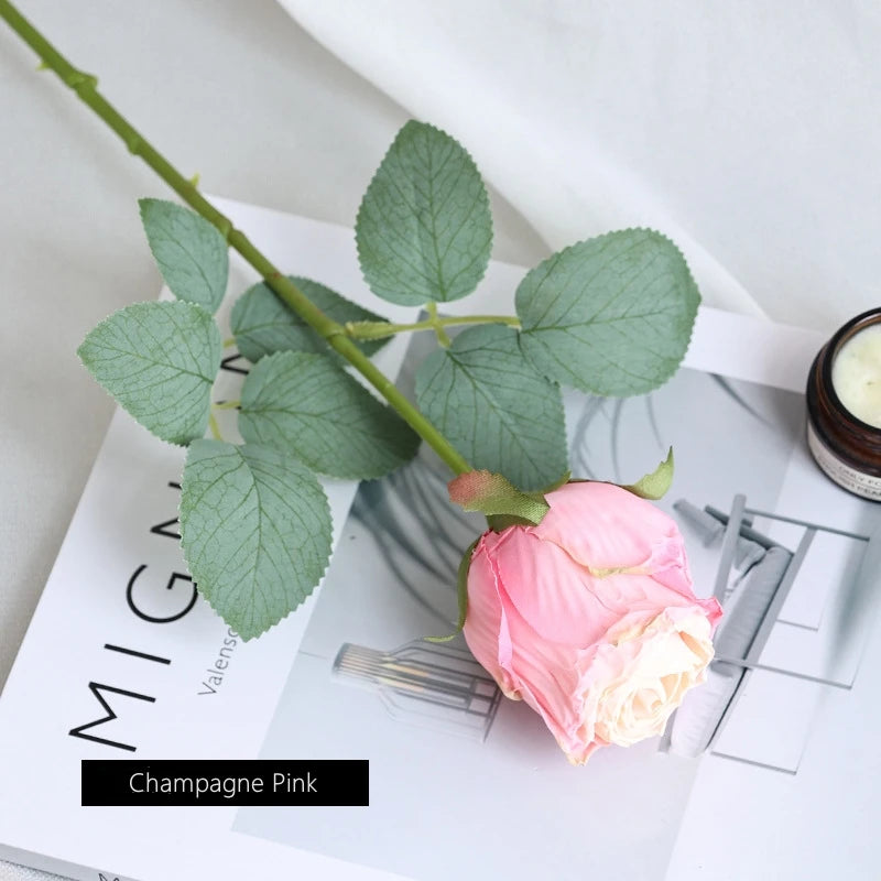 fleur de rose artificielle pour décoration de mariage et table - vue 8 sur 12