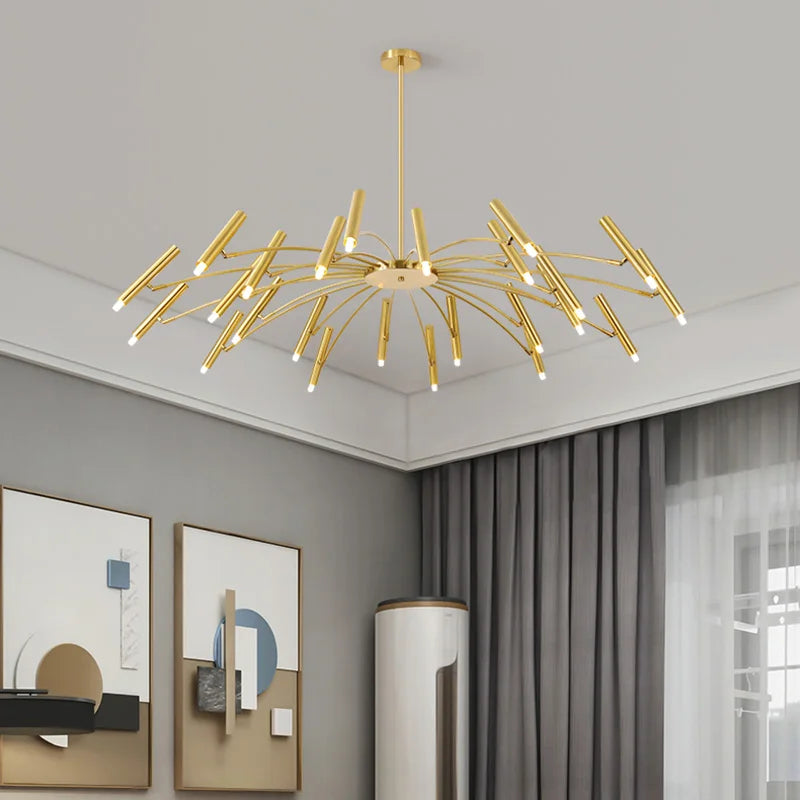 Éclairage intérieur plafond décoration lustre salon lumière salle à manger lumière chambre 110V220V utilisable branche lustre - vue 5 sur 9