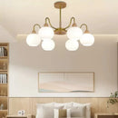 Style chinois salon lustre kaki Style chinois chambre lampes Simple nordique crème Style journal Restaurant Led lumière