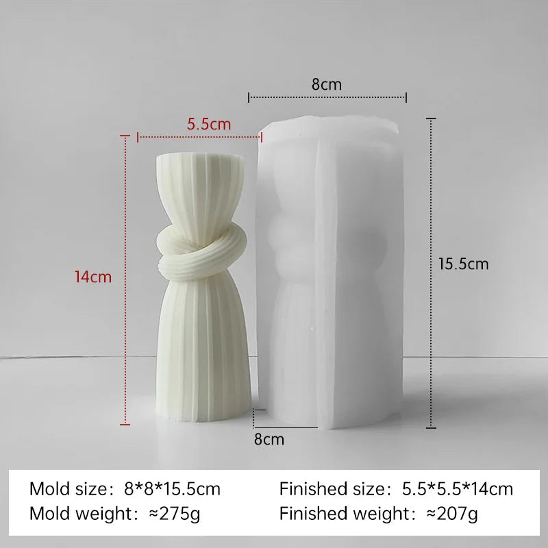 moule silicone bougie aromatique cylindrique pour résine et plâtre - vue 17 sur 20