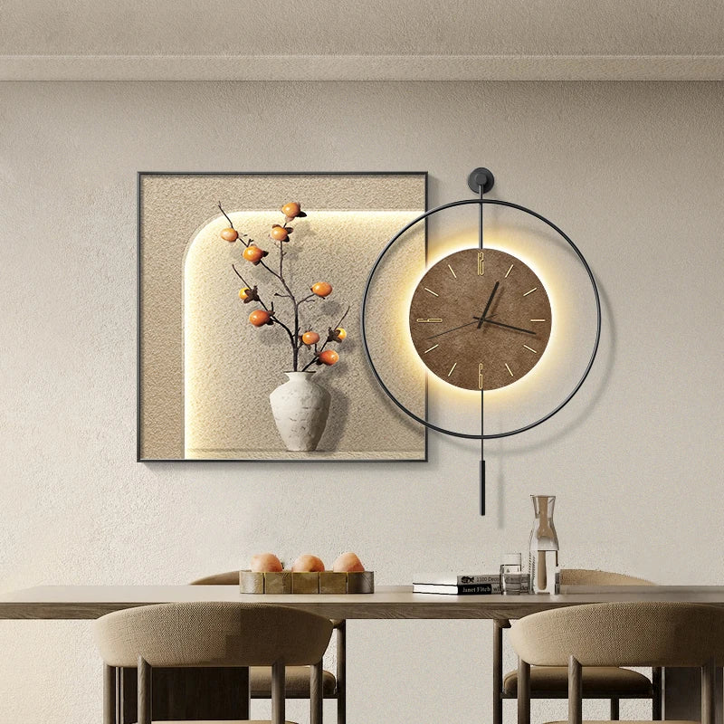horloge murale grande taille design classique en métal moderne - vue 4 sur 11