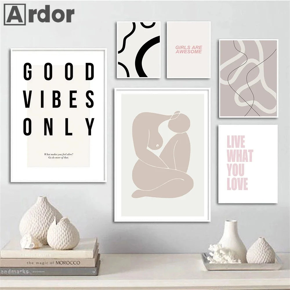 citations de motivation nordiques art mural typographie décorative - vue 5 sur 7