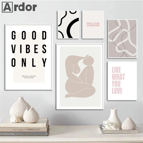 citations de motivation nordiques pour décoration murale moderne