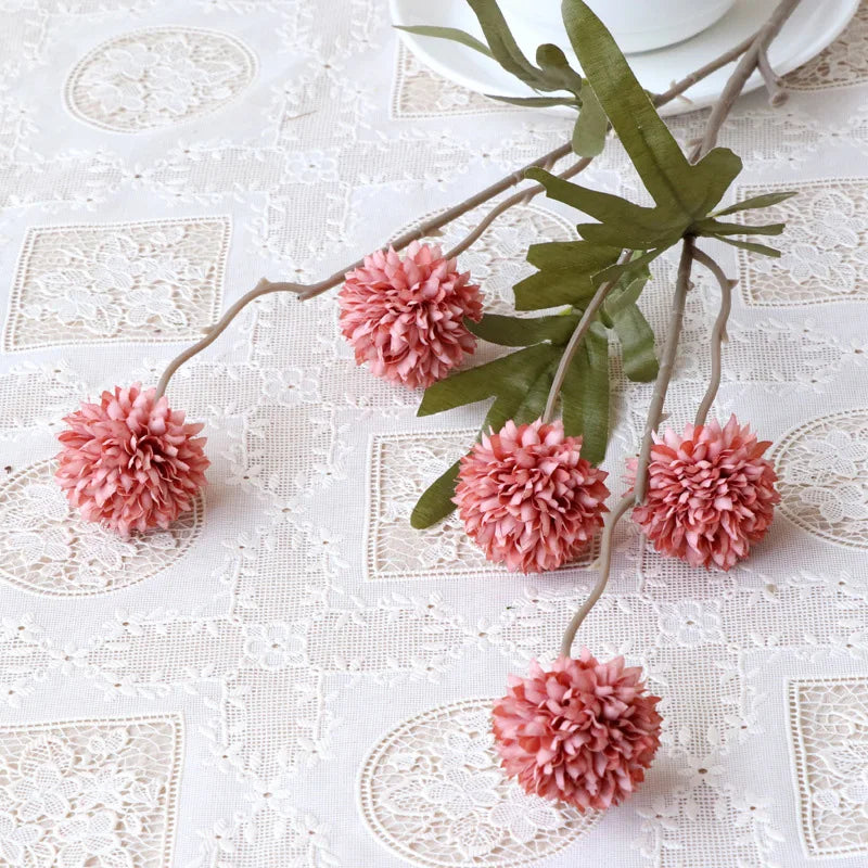 5 têtes de pissenlit fleurs artificielles pour décoration mariage fête - vue 13 sur 13