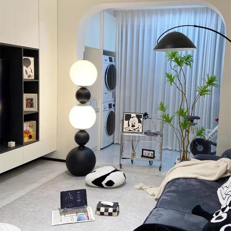 lampadaire led nordique gourde éclairage styliste italien support canapé décoratif