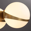 Lustre doré design intérieur moderne LED