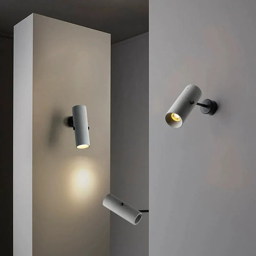 applique murale rotative en ciment style industriel pour intérieur