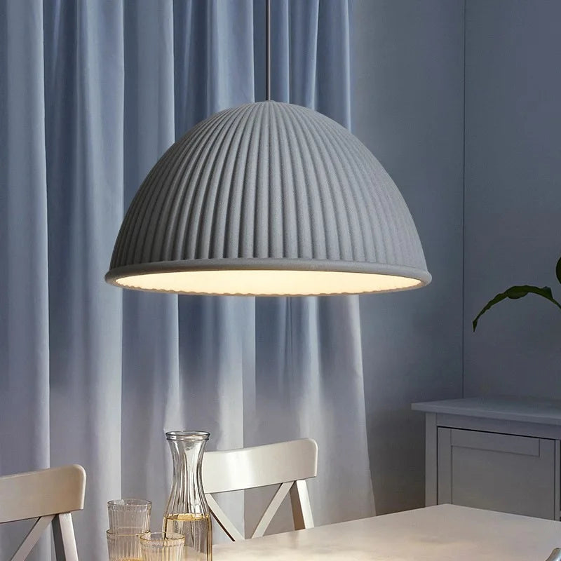 lampes suspendues led nordiques en résine macaron pour décoration intérieure