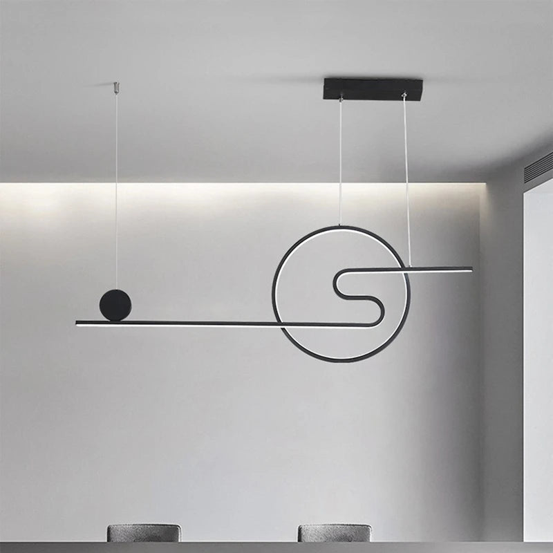suspension nordique led réglable pour hôtel boutique - vue 4 sur 8