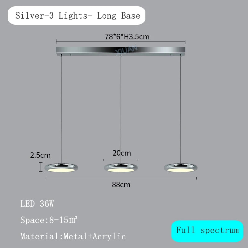 lampes de luxe suspendues avec télécommande pour restaurant