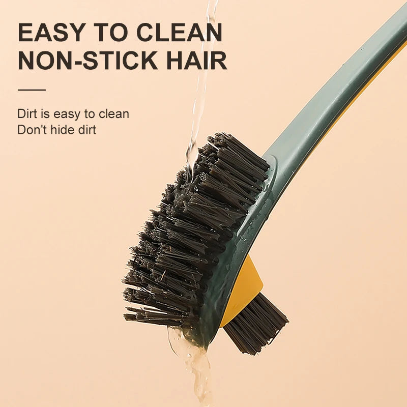 brosse wc avec long manche et petite brosse murale pour nettoyage efficace - vue 5 sur 9