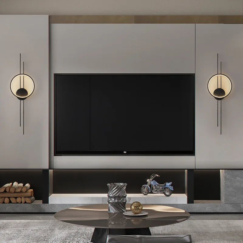 applique murale led minimaliste à trois gradations art déco - vue 6 sur 8