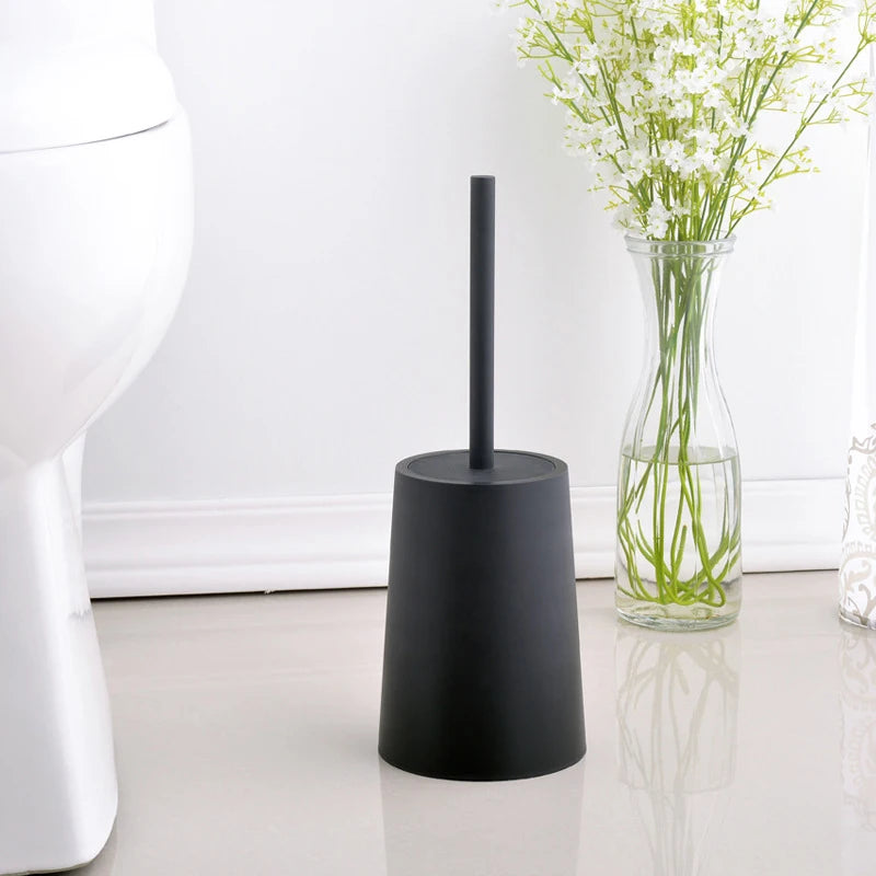 brosse de toilette moderne avec couvercle design élégant accessoires de nettoyage