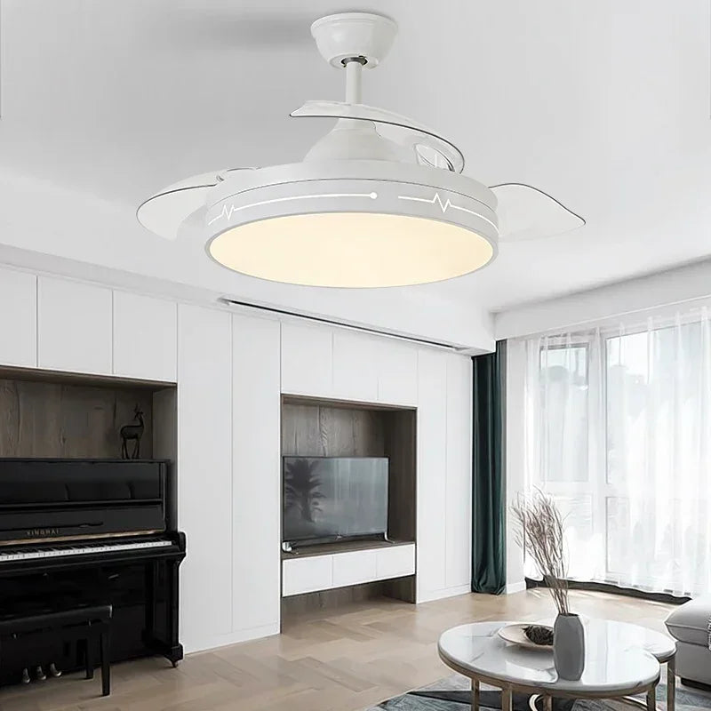 plafonnier ventilateur avec lumière pour restaurant et espace intérieur - vue 4 sur 11