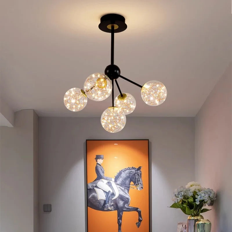 lustre nordique décoratif lampes suspendues pour éclairage intérieur