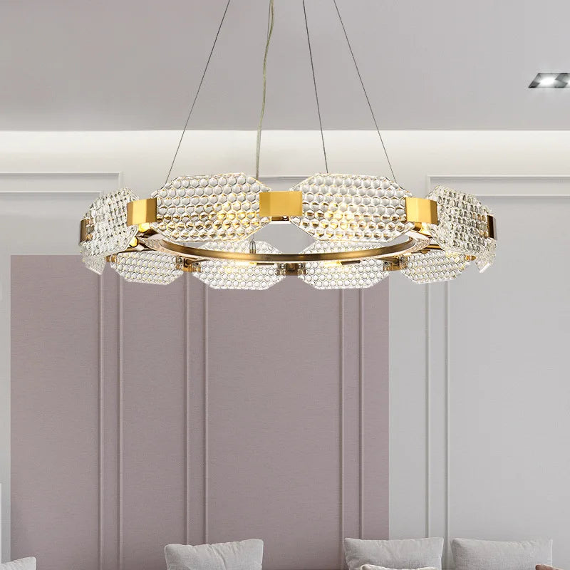lustre moderne en verre créatif pour décoration intérieure - vue 3 sur 9