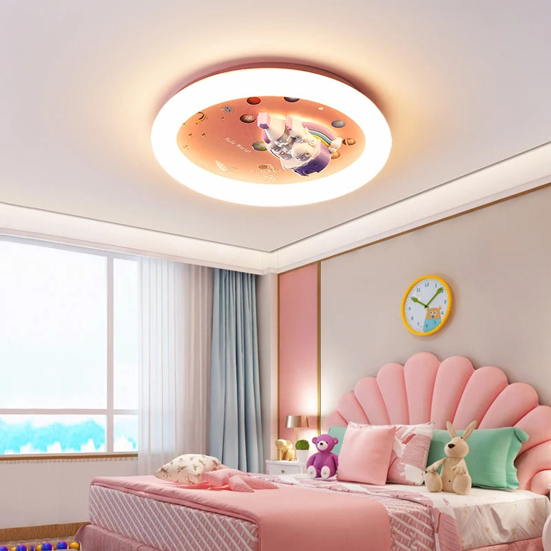 plafonnier moderne cœur éclairage mignon style château décoratif - vue 3 sur 7