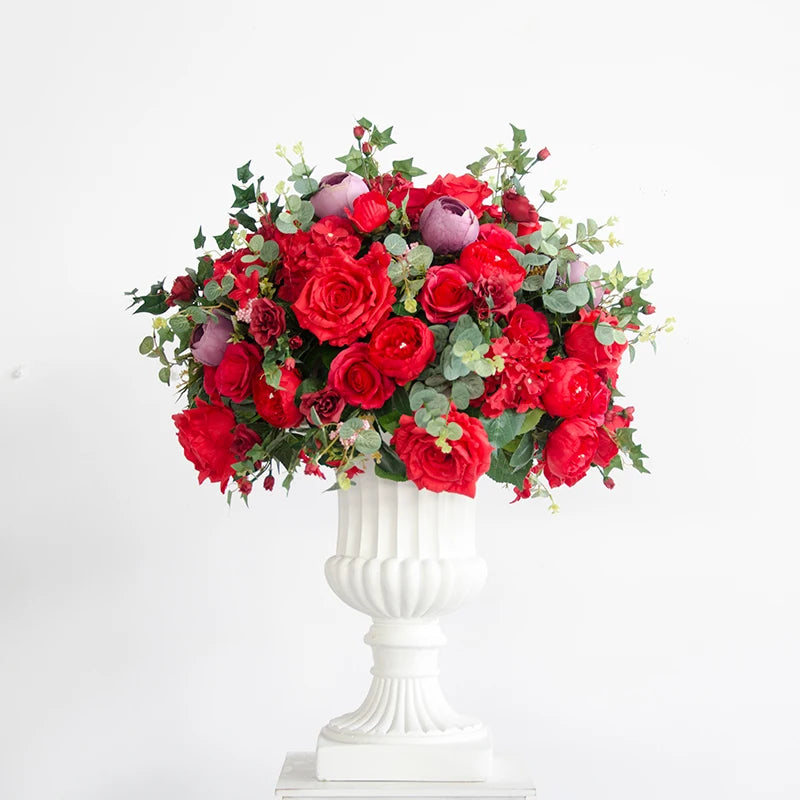 boules de fleurs artificielles en soie pour décoration de mariage et photo