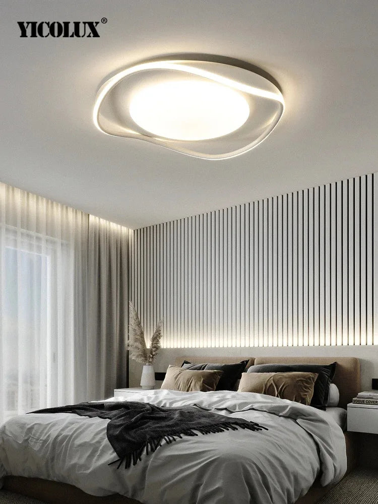 lustre led moderne éclairage intérieur lampe circulaire carrée