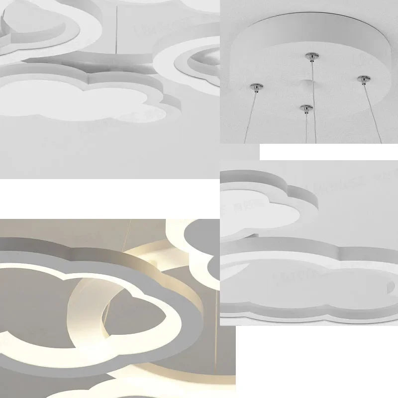Plafonnier LED suspendu en forme de nuage - vue 7 sur 14