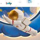 lustre astronaute forme nuage led variateur télécommande protection yeux