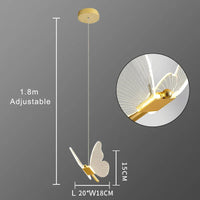 Suspension LED papillon au design nordique 90/220V
