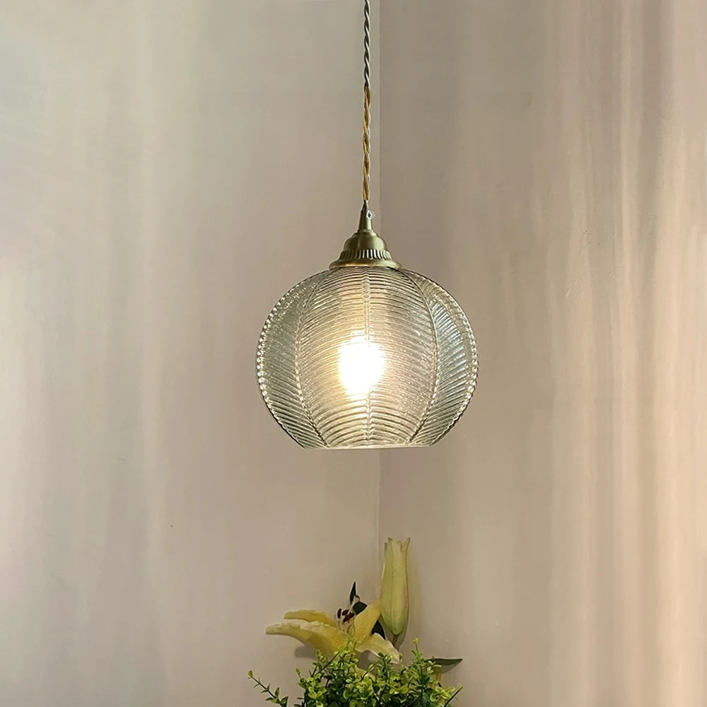 Suspension moderne en verre pour éclairage intérieur décoratif