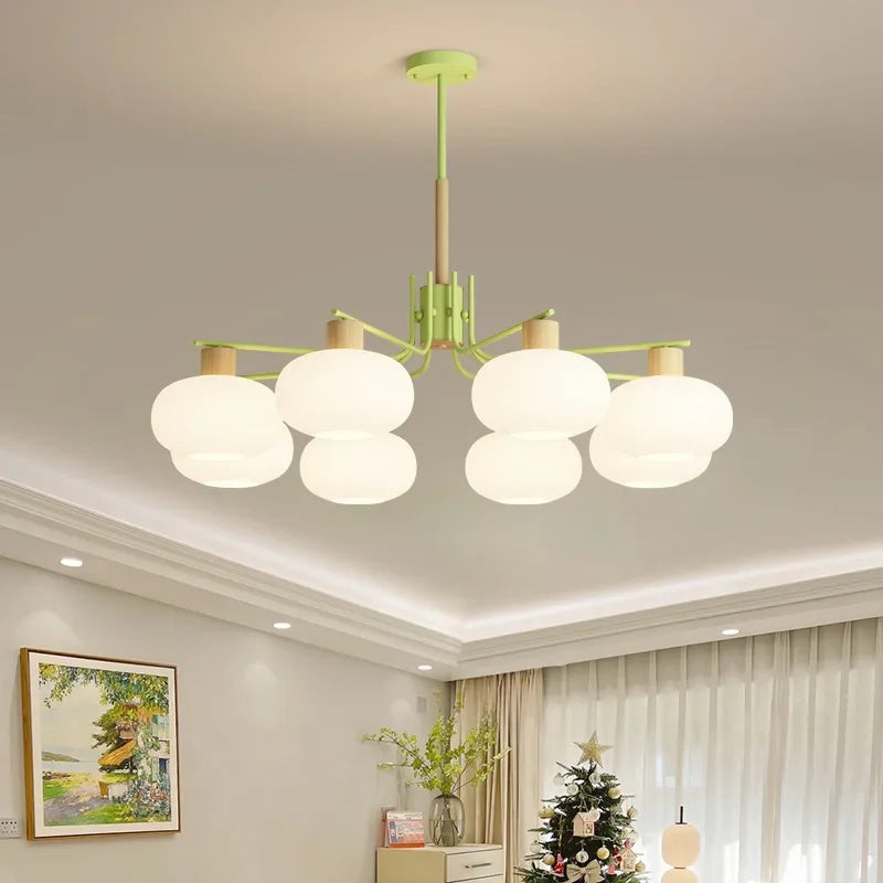 Lustre Rose de Style crème française