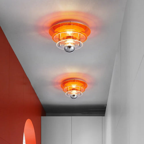 plafonnier ovni de styliste nordique en acrylique pour décoration maison