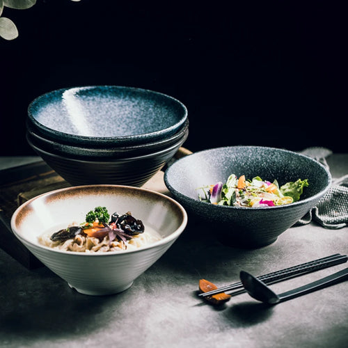 Bol ramen japonais céramique motifs traditionnels maison soupe