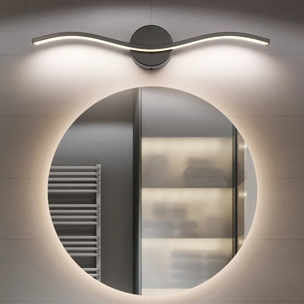 applique murale led moderne en aluminium pour éclairage intérieur