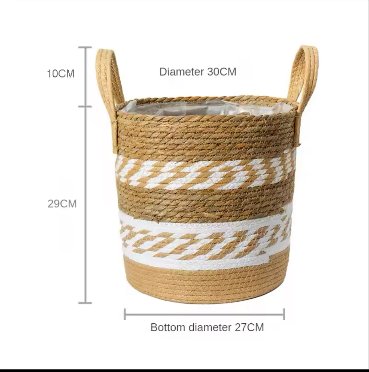 panier en osier naturel pour jardin et rangement décoratif - vue 11 sur 15
