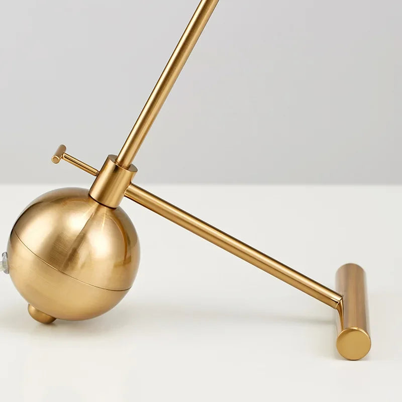 lampe de bureau en verre design rétro nordique moderne - vue 3 sur 6